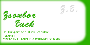 zsombor buck business card